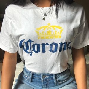 Corona cropped t-shirt